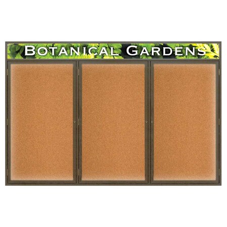 United Visual Products Open Faced Traditional Rounded Corkboard UV642ARC-WHITE-SURF